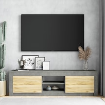 Robinhome Robin Home Tv Ünitesi Tv Sehpası 160Cm Keçe-Beton Dg12