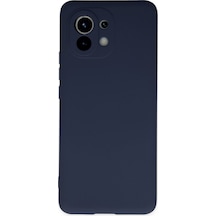 Xiaomi Mi 11 Uyumlu Kılıf Nano İçi Kadife Silikon - Lacivert