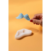 Rufus Concept Melek Kanadı Silikon Mum Kalıbı Beyaz