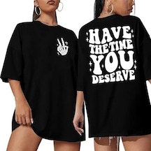 Epilons Zenda1125 Bisiklet Yaka Kısa Kol Baskılı T-shirt - Siyah Zenda478