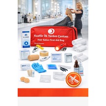 Kuaför İlk Yardım Çantası Ruhsat Yönetmeliğine Uygun 50 Parça