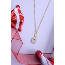 Innuendo Jewelry 925 Ayar Gümüş O Kolye Altın