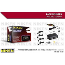 NIKEN 160010201 PARK SENSÖRÜ LED EKRAN SES İKAZLI SİYAH