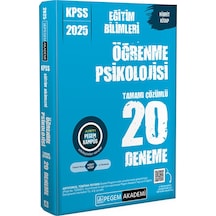 2025 Kpss Eğitim Bilimleri Öğrenme Psikolojisi Tamamı Çözümlü 20 Deneme Pegem
