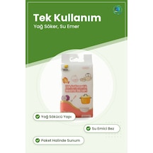 Tek Kullanımlık Temizlik Bezi Yağ Sökücü Su Emici Mutfak Asılabil Çok Renkli