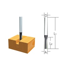 Makita D-09313 Freze Düz Kanal Bıçağı 20 Mm