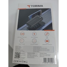 Torima Trm-1025 Siyah 20000mah 2 Çıkışlı Taşınabilir Hızlı Şarj Dijital Göstergeli Powerbank