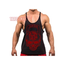 Tarzsokak Gym Tank Top Fitness Sporcu Atleti Gym127 Siyah