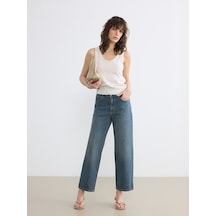 Lcw Jeans İndigo Boyfriend Fit Kadın Jean Pantolon