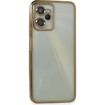 Newface - 253 - Realme C35 Kılıf Razer Lensli Silikon - Novapazr - - Gold