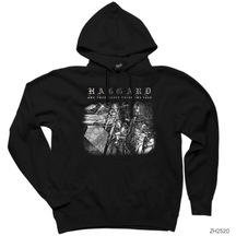 Haggard And Thou Shalt Siyah Kapşonlu Sweatshirt Hoodie