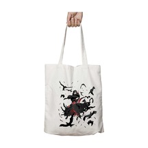 Art Hediye Uchiha Itachi Naruto İki Taraf Kalıcı Yıkanabilir Okul Plaj Omuz Bez Çanta Çok Renkli