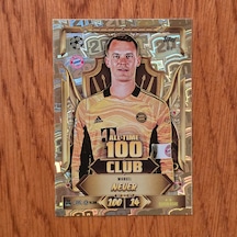 Topps Match Attax 2027 Manuel Neuer 100 Club Oyun Kartı