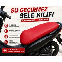 Altai F1max Pro 50 Motosiklet Sele Kılıfı Su Geçirmez Sele Koruma Kırmızı