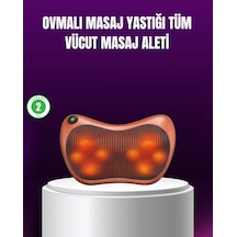 Ergonomik Derin Yoğurmalı Boyun Bel Sırt Masaj Cihazı Priz Çakmak Girişli