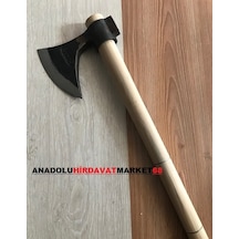 Dövme Çelik Balta Nacak Orta Boy Saplı 600 Gr