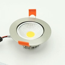 Saten Krom Sıva Altı Spot Cob Led Armatür 5w Trafolu Ilık Beyaz 4000k Diğer