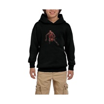 Zepplin Giyim 23 Silhouette Siyah Çocuk Kapşonlu Sweatshirt