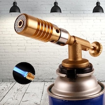 Taşınabilir Gaz Meşalesi Alev Tabancası Blowtorch Bakır Alev Bütan Gaz Brülörü Çakmak Isıtma Kaynak Açık Kamp Barbekü Püskürtme Tabancası Çok Renkli