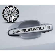 Subaru Sti Kapı Kolu Sport Sticker Yapıştırma 8 Adet