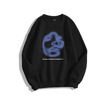 Tarzsokak Unisex Destiny Bisiklet Yaka Sweatshirt Siyah