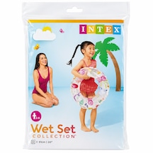 Intex 51 Cm Deniz Canlıları Desenli Çocuk Deniz Simidi Şeffaf Şişme Simit 3-6 Yaş