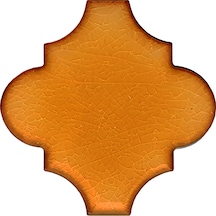 Armada Çini 12x12 Ottoman Düz Arabesk Karamel Çini Karo Seramik