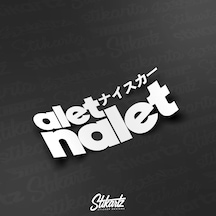 Stikartz Alet Nalet Sticker Siyah - 15 Cm