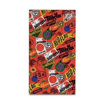 John Frank Unisex Plaj Havlusu Jfsstw15-japan Çok Renkli