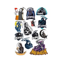 Cellat Ve Hallowen Sticker Set 13 Parça Telefon, Tablet, Defter, Laptop Sticker