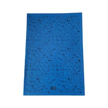 100 Yaprak Kareli Defter Plastik Kapak A-4 1 Adet Pp Kapak Büyük Boy Kareli Defter 100 Sayfa A4 Desenli Kapak Mavi