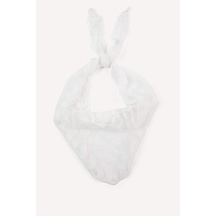 Defacto Kadın Çiçekli Beyaz Bandana H5492ax26smwt1 Beyaz-wt1