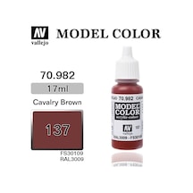 17 Ml. 137 Cavalry Brown-matt Model Color Serisi Maket Boyası, Vallejo 70982 Standart