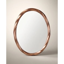 60x80 Oval Rose Gold Ayna Renkli