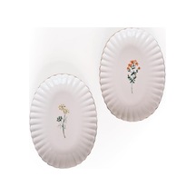 Porselen Tiny 2 Parça 24 Cm Kayık Tabak Açık