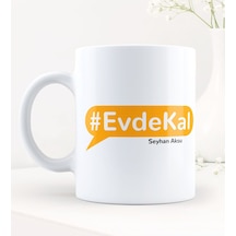 Kişiye Özel Evdekal Hashtag Beyaz Kupa Bardak - 6
