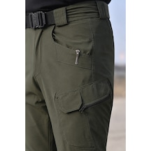 Modmen Erkek Taktik Outdoor Kargo Pantolon Çok Cepli Esnek Günlük Ve Outdoor Kullanım Haki