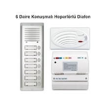 6 Daire Konuşmalı Hoparlörlü Diafon