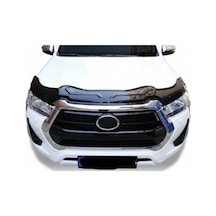 Toyota Hilux 2021+ Yarasa Kaput Rüzgarlığı Hood Deflector Kaput Koruma Siperliği Siyah
