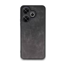 Xiaomi Redmi 13 4g Uyumlu Kılıf Aras Deri Kapak - Siyah