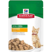 Hill's Tender Chunks Kitten Tavuklu Pouch Yavru Kedi Maması 85 G