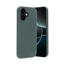 Uryport Apple Uyumlu iPhone 17 Nano İçi Kadife Silikon - Koyu Yeşil