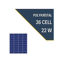 Lexron 22w Polykristal Güneş Paneli