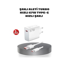 67w Turbo Type-c Hızlı Şarj Adaptörü Akıllı Koruma Çipli, Hızlı Şarj Destekli