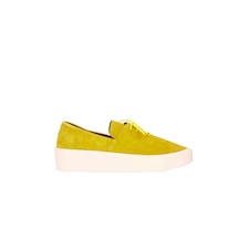 01MS10611 Bueno Shoes Sarı Süet Erkek Düz Ayakkabı