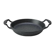 Eda Yuvarlak Döküm Sahan Gri 16 CM Zk-960