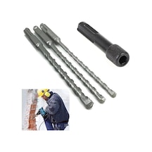 Kırıcı Delici Hilti Için Sds Plus Elmas Uçlu 3lü Matkap Ucu Seti Sds Vidalama Bits Adaptör