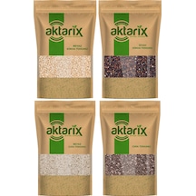 100 Gr Beyaz Chia + 100 Gr Beyaz Kinoa + 100 Gr Siyah Chia + 100 Gr Siyah Kinoa Tohumu