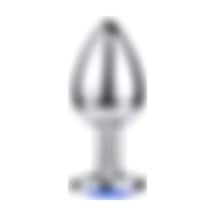 Zaga Oyun Mücevher Taşlı Büyük Boy Paslanmaz Çelik Anal Tıkaç Plug