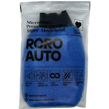 Roro Auto Vezüv Premium Mikrofiber Araç Yıkama Ve Cila Eldiveni Mavi